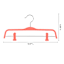 REAL SIMPLE 3-Pack Matte Skirt & Pant Hanger, Red