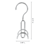 REAL SIMPLE 2-Pack Chrome Plated Purse Hanger