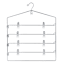 REAL SIMPLE 4-Tier Chrome Plated Swing Arm Skirt Hanger