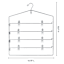 REAL SIMPLE 4-Tier Chrome Plated Swing Arm Skirt Hanger