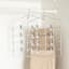 REAL SIMPLE 4-Tier Chrome Plated Swing Arm Skirt Hanger