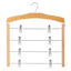 REAL SIMPLE 4-Tier Wood Skirt Hanger