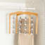 REAL SIMPLE 4-Tier Wood Skirt Hanger