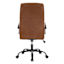 Matthew Faux Leather Office Chair, Cognac
