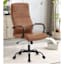 Matthew Faux Leather Office Chair, Cognac