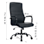 Matthew Faux Leather Office Chair, Black