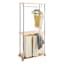 REAL SIMPLE Rolling Triple Laundry Sorter Station with Clothing Rack