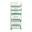 REAL SIMPLE 5-Drawer Acrylic Rolling Cart, Green