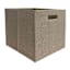 REAL SIMPLE Beige Modular Storage Cube, 13"