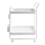 REAL SIMPLE Peg Board Metal Storage Cart, White