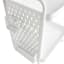 REAL SIMPLE Peg Board Metal Storage Cart, White