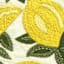Round Lemon Embroidered Placemat, 15"