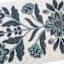 Navy Floral Fully Beaded Runner, 13x36
