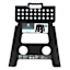 Black Foldable Step Stool, 13"