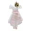 Pink Fabric Dressed Mouse Ornament, 7.8"