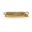 Rectangular Gold Metal Tray with Raised Handles, 16x8