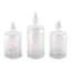 3-Pack Glittered Glass LED Candles