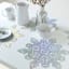 Silver Snowflake Vinyl Placemat, 15.5x17.5