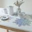 Silver Snowflake Vinyl Placemat, 15.5x17.5
