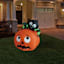 Spooky Spider on Jack-o'-Lantern Halloween Inflatable, 4'