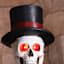 Midnight Shadows Skeleton Porch Greeter, 4.8'