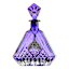 Spellbound Purple Glass Bottle Decor, 7"