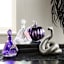 Spellbound Purple Glass Bottle Decor, 7"