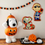 Halloween Greeter Snoopy as Pumpkin