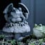 Grim Gardens Winged Frog Statue, 24"