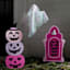Hey Boo! Pink Jack-o'-Lantern Leaner, 32"