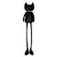 Hey Boo! Black Fabric Cat Sitter, 60"