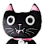 Hey Boo! Black Fabric Cat Sitter, 60"