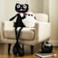 Hey Boo! Black Fabric Cat Sitter, 60"
