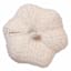Textured Neutral Pumpkin Shaped Throw Pillow