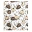 Pumpkin Print White Plush Throw Blanket, 50x60