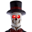 Midnight Shadows Skeleton Porch Greeter, 4.8'