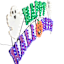 LED Happy Halloween Sign, 5' Wide