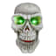 Giant Skull with Multicolor LED Eyes, 25"
