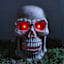 Giant Skull with Multicolor LED Eyes, 25"