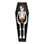 LED Skeleton in Coffin Leaner, 35.7"