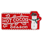 Gingerbread Lane White Hot Cocoa Snowman Sign, 8"
