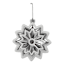 Arctic Wonderland Silver & White Flower Ornament, 7.87"