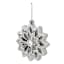 Arctic Wonderland Silver & White Flower Ornament, 7.87"