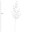 Crystal Leaves Stem, 30"