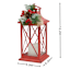 5x12in plastic lantern w led