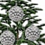 4-Count Grey & White Pinecone Ornament, 4"