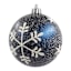 6-Count Blue Snowflake Ornaments, 3"