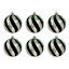 6-Count Green & Gold Ornament, 3"