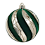 6-Count Green & Gold Ornament, 3"