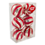 6-Count Gold & Red Ornament, 3.15"